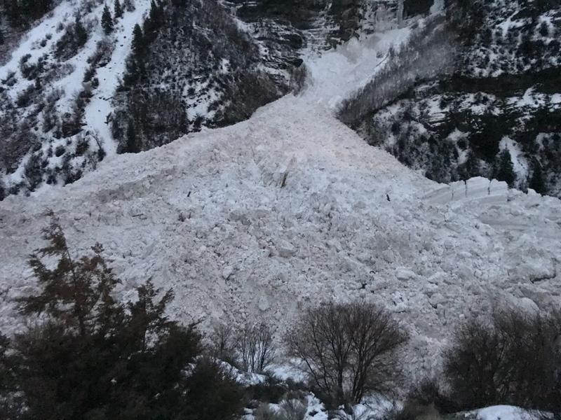 Avalanche Bridalveil Falls Utah Avalanche Center